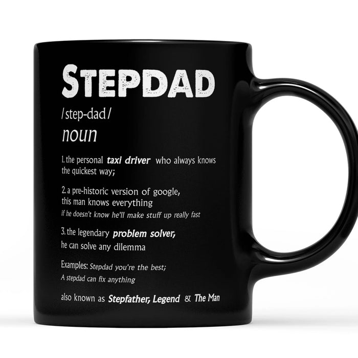 Definition Stepdad Coffee Mug Gifts For Bonus Dad Stepfather from Stepchild for Father's Day