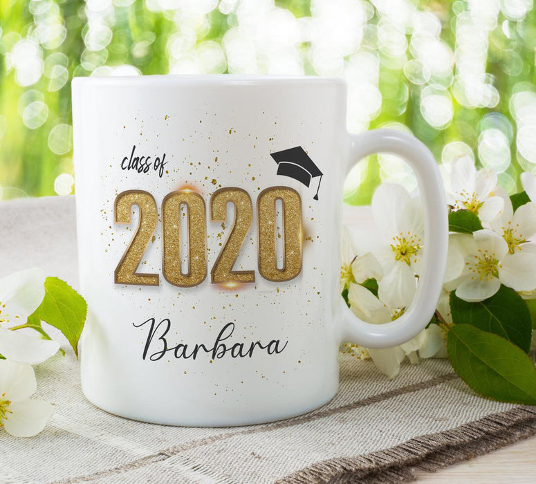 Personalized Coffee Mugs for Graduation Custom Class of 2021 Teacup Funny Grad Gifts Idea