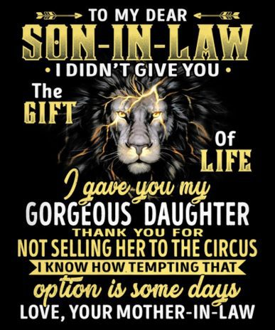 Personalized Fleece Blanket For Son In Law Art Print Face Lion Love Quotes For Son In Law Customized Blanket Gift For Birthday