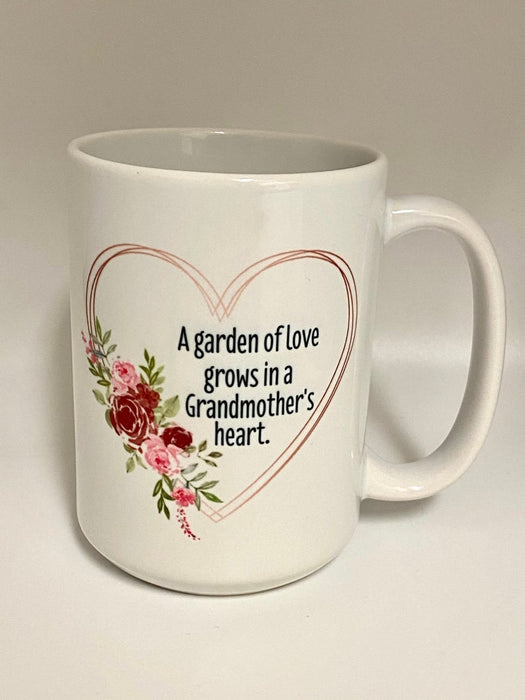 Personalized Grandmother Mugs Custom Est 2021 Coffee Mug for New Grandma Funny Floral Gifts