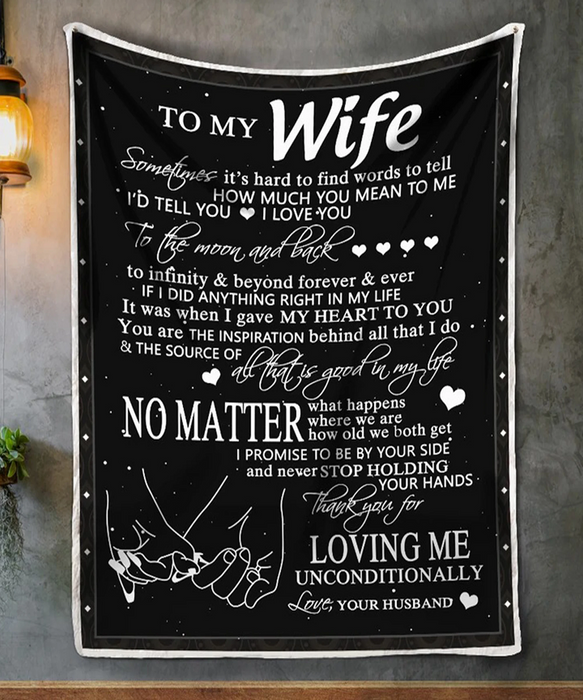 Personalized Blanket For Wife Sweet Love Messages For My Wife Customized Blanket Gifts For Anniversary