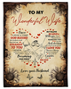 Personalized Blanket For Wife Print Holding Hand Romantic Love Messages For Wife Customized Blanket Gifts For Anniversary