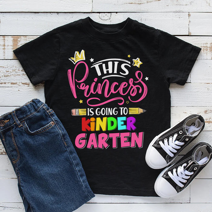Personalized T-Shirt For Kids This Princess Is Going To Colorful Design Custom Grade Level Back To School Outfit