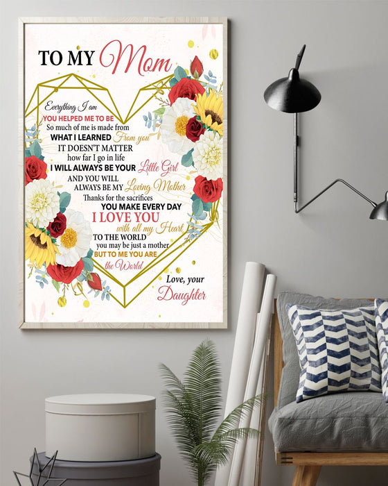 Personalized Canvas Wall Art For Mom From Kids Thanks For The Sacrifices You Make Custom Name Poster Prints Home Decor