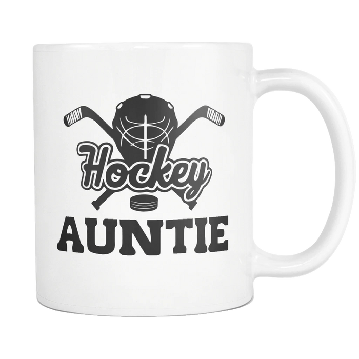 Personalized Coffee Mug For Aunt From Niece Nephew Hockey Lover Favorite Custom Name Gifts For Christmas Birthday