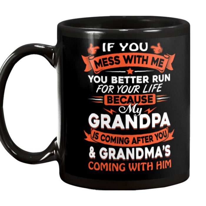 Grandpa Coffee Mug Gifts For Men Dad Grandfather From Grandkids For Father's Day