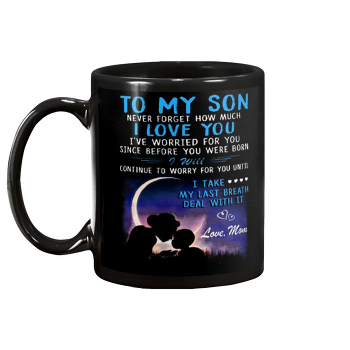 Personalized To Son Coffee Mug From Mom Gifts for Son from Mom Funny Son Mug Gifts Customized Mug Gifts For Birthday, Mothers Day 11Oz 15Oz Ceramic Coffee Mug