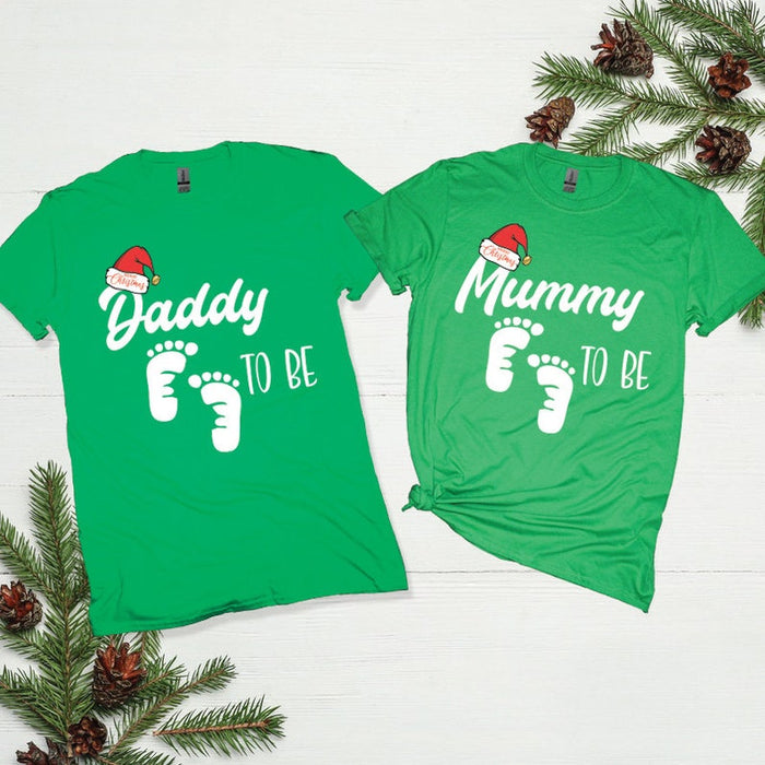 Personalized Matching Family T-Shirt & Baby Onesie Mummy Daddy Brother Sister To Be Pregnancy Reveal T-Shirt