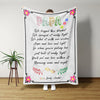 Personalized Blanket Gifts For Grandpa From Grandchild We Filled It With Hope Love And Light Custom Name For Christmas