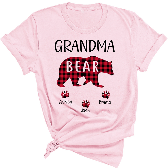 Personalized Shirt For Grandma Bear Custom Kids Name Funny Shirt