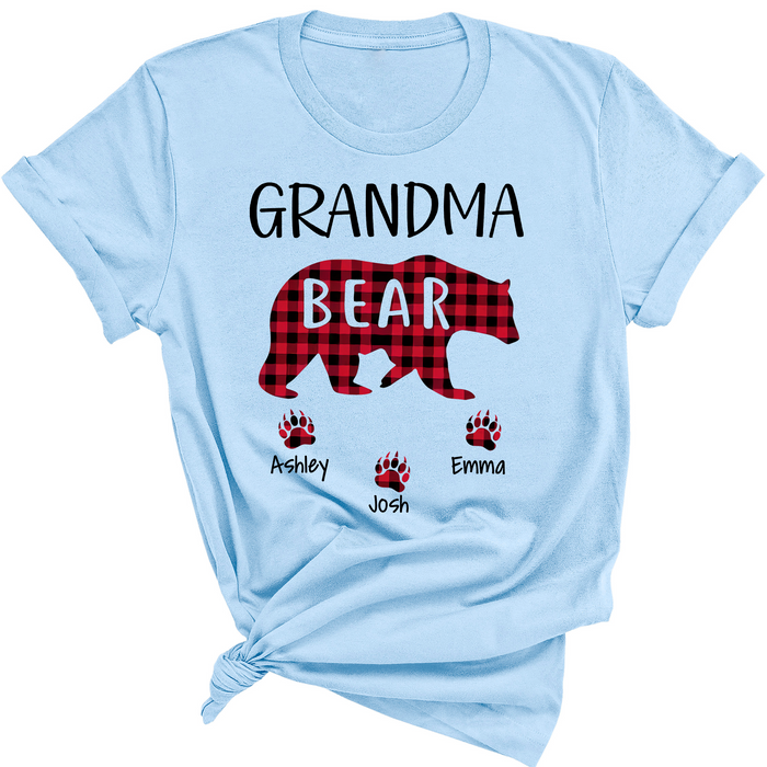 Personalized Shirt For Grandma Bear Custom Kids Name Funny Shirt