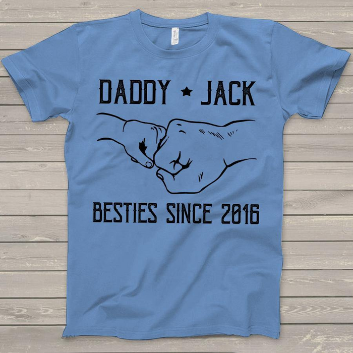 Personalized Shirt For Dad And Son Bestie Since 2021