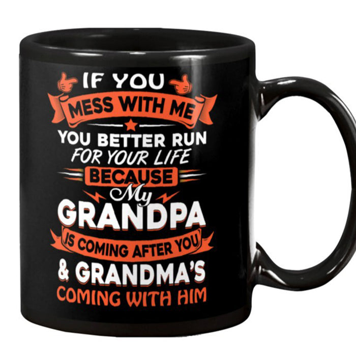 Grandpa Coffee Mug Gifts For Men Dad Grandfather From Grandkids For Father's Day