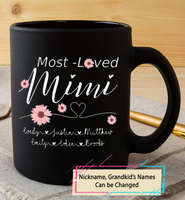 Personalized Mimi Coffee Mugs with Grandkids Names Funny Grandma Mug Gifts Mimi for Mother's Day