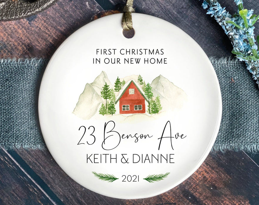Personalized First Christmas In Our New Home Ornament For Husband Wife Couple Funny New House Ornament Housewarming