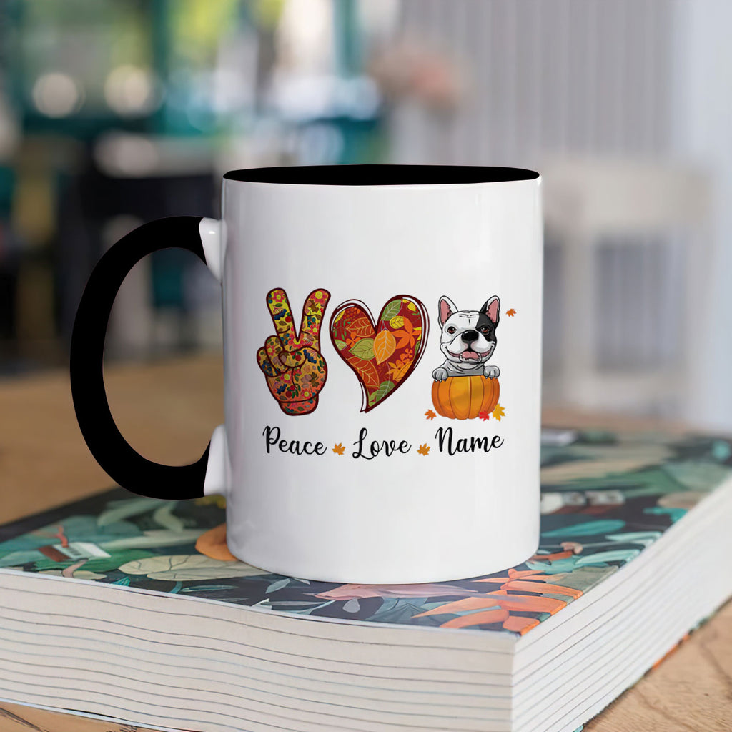 Lesbian Newlyweds Cute Love Birds Personalized Coffee Mug Set