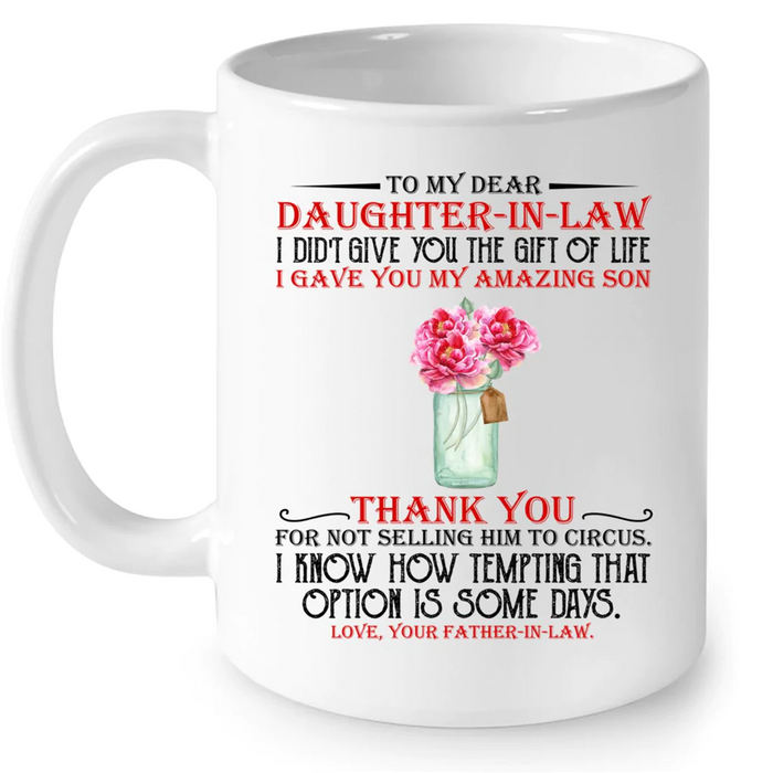 Personalized Coffee Mug Gifts For Daughter In Law I Know How Option Is Some Days Custom Name White Cup For Christmas