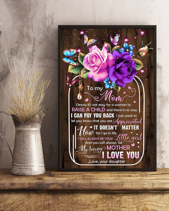 Personalized Canvas Wall Art For Mom From Kids Not East For Women To Raise A Child Custom Name Poster Prints Home Decor