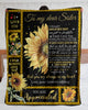 Personalized To My Bestie Sister Blanket From Bff Friend Sunflower As Kids We Lived Together Custom Name Xmas Gifts