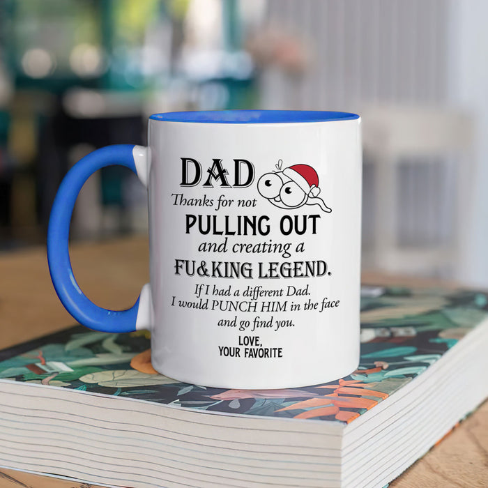 Personalized Coffee Mug For Dad From Kids I Would Punch Him In The Face Sperm Custom Name Ceramic Cup Gifts For Birthday