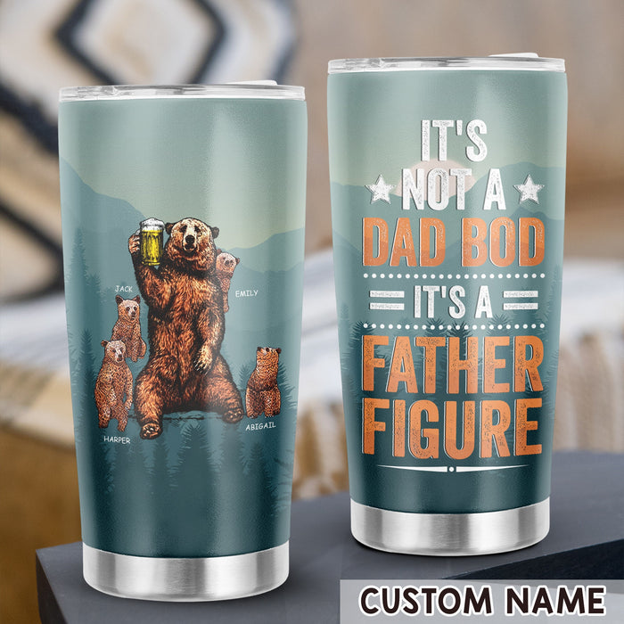 Personalized To My Daddy Tumbler From Son Daughter Bear It's Not A Bad Boy Custom Name 20oz Travel Cup Birthday Gifts