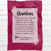 Personalized Blanket For Grandma You Will Always Be Our Grandma Flower Printed Custom Grandkids Name