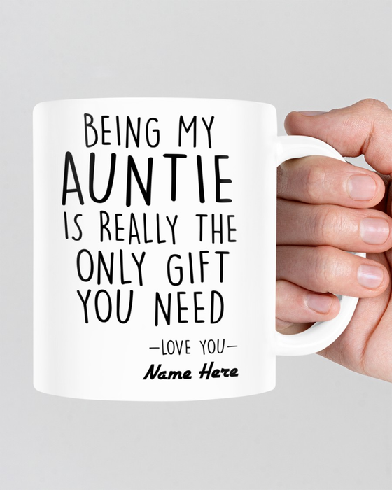 Personalized Coffee Mug For Aunty From Niece Nephew Is Really The Only Gifts You Need Custom Name Gifts For Christmas