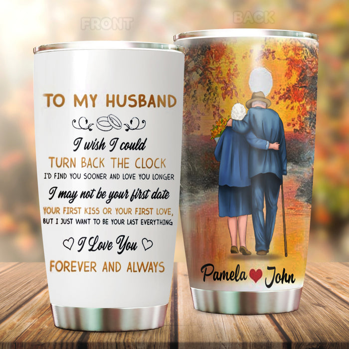 Personalized To My Wife Tumbler From Husband I May Not Be Your First Date Autumn
 Custom Name Travel Cup Christmas Gifts