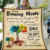 Personalized To My Step Up Mom Blanket Loving Me As Your Own Colorful Tree Dna Root Custom Name Gifts For Christmas