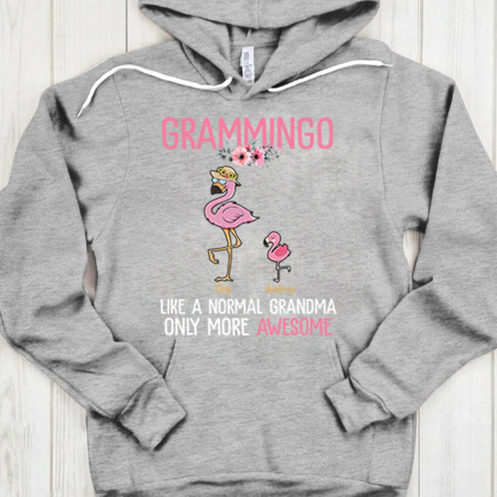 Personalized Shirt For Mimi Grammingo Like A Normal Grandma Only More Awesome Custom Name Shirts