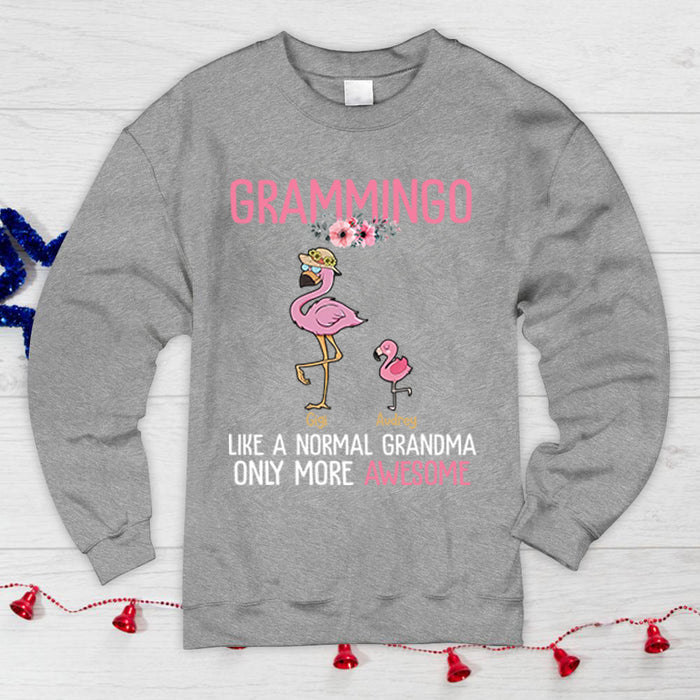 Personalized Shirt For Mimi Grammingo Like A Normal Grandma Only More Awesome Custom Name Shirts