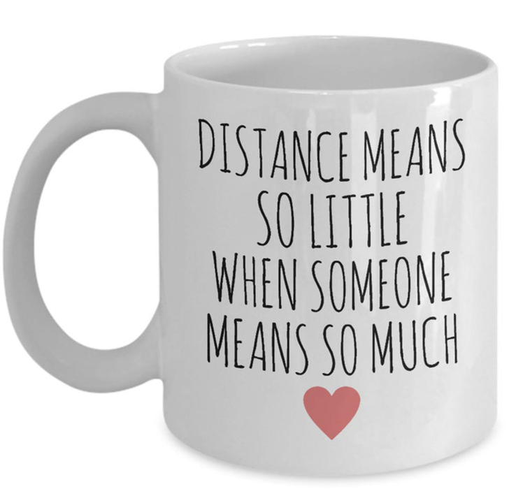 Personalized Coffee Mug For Family Friend Someone Means So Much Heart Custom Name White Cup Distance Relationship Gifts