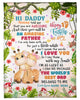 Personalized Blanket For New Dad From Baby Giraffe You Will Be An Amazing Father Custom Name Gifts For First Christmas