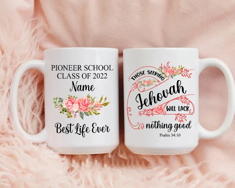 Personalized Coffee Mug For Teacher Pioneer School 2022 Those Seeking Jehovah Custom Name Gifts For Back To School