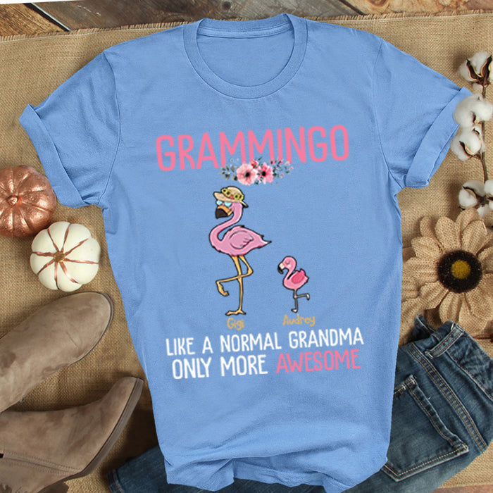 Personalized Shirt For Mimi Grammingo Like A Normal Grandma Only More Awesome Custom Name Shirts