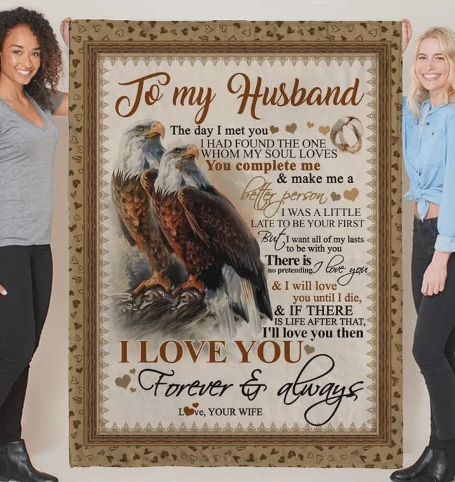 Personalized To My Husband Fleece Blanket From Wife The Day I Met You I Had Found The One Whom My Soul Lover