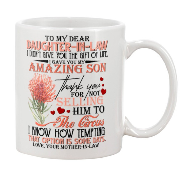 Personalized Coffee Mug Gifts For Daughter In Law Protea Not Selling To The Circus Custom Name White Cup For Christmas