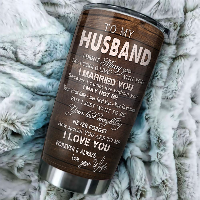 Personalized To My Husband Tumbler From Wife Camping Partner How Special You Are To Me Custom Name Gifts For Anniversary