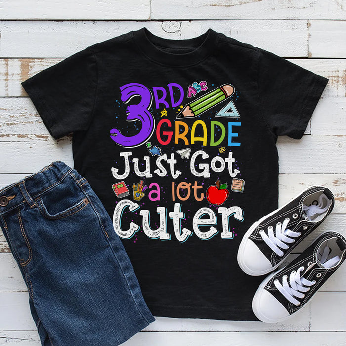 Personalized T-Shirt For Kids Just Got A Lot Cuter School Supplies Print Custom Grade Level Back To School Outfit