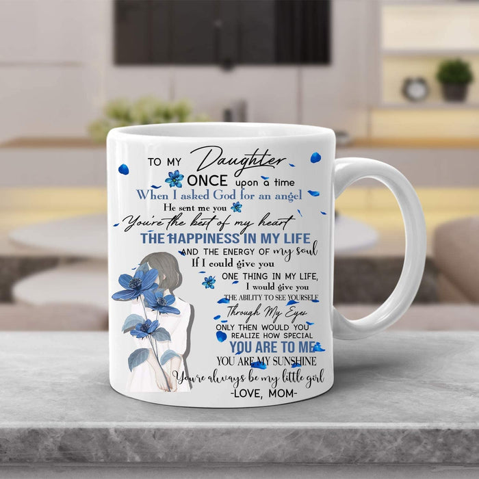 Personalized To My Daughter Coffee Mug From Mom Dad The Energy Of My Soul Flowers Custom Name Cup Gifts For Birthday