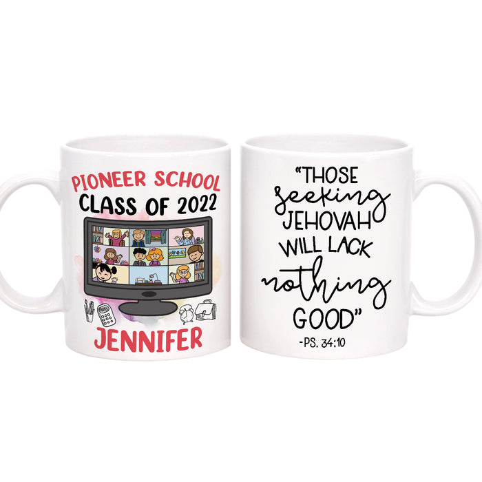 Personalized Back To School Mug Pioneer School 2022 School Supplies Print Custom Name 11 15oz Ceramic Coffee Cup