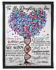 Personalized To My Daughter In Law Blanket If Picked His Match Dna Tree Roots Custom Name Gifts For Christmas