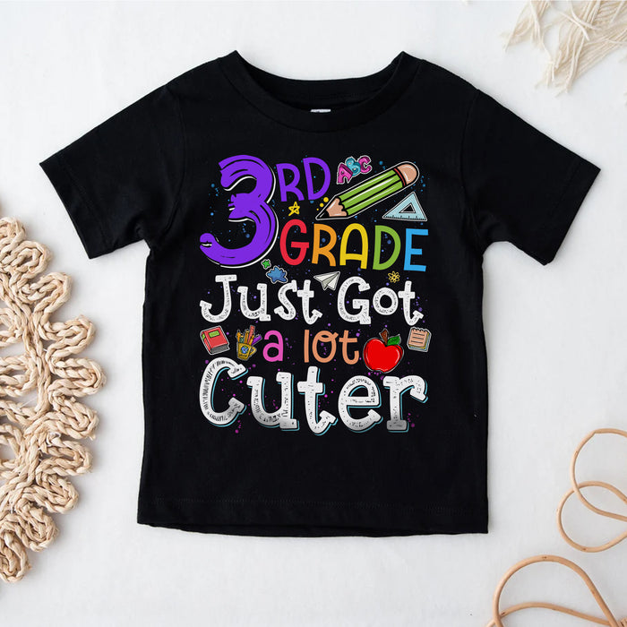 Personalized T-Shirt For Kids Just Got A Lot Cuter School Supplies Print Custom Grade Level Back To School Outfit