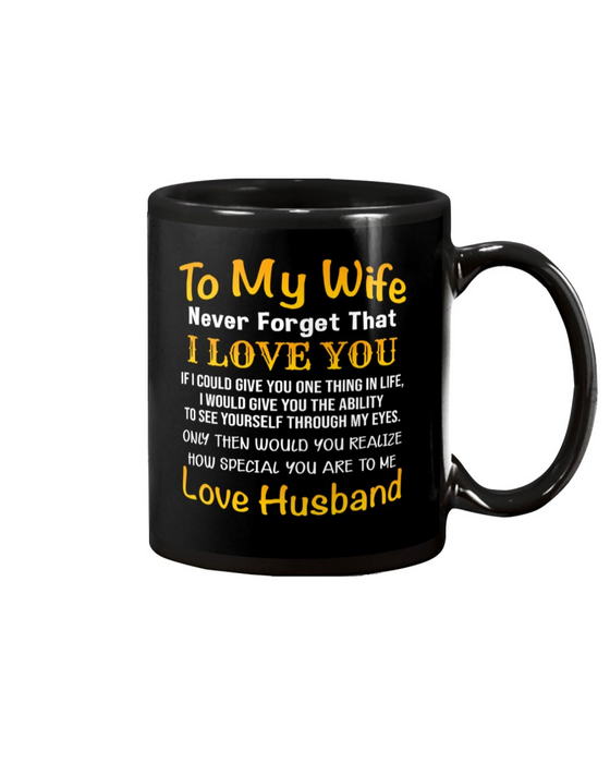 Personalized Coffee Mug For Wife From Husband If I Could Give You One Thing Custom Name Black Cup Gifts For Valentine