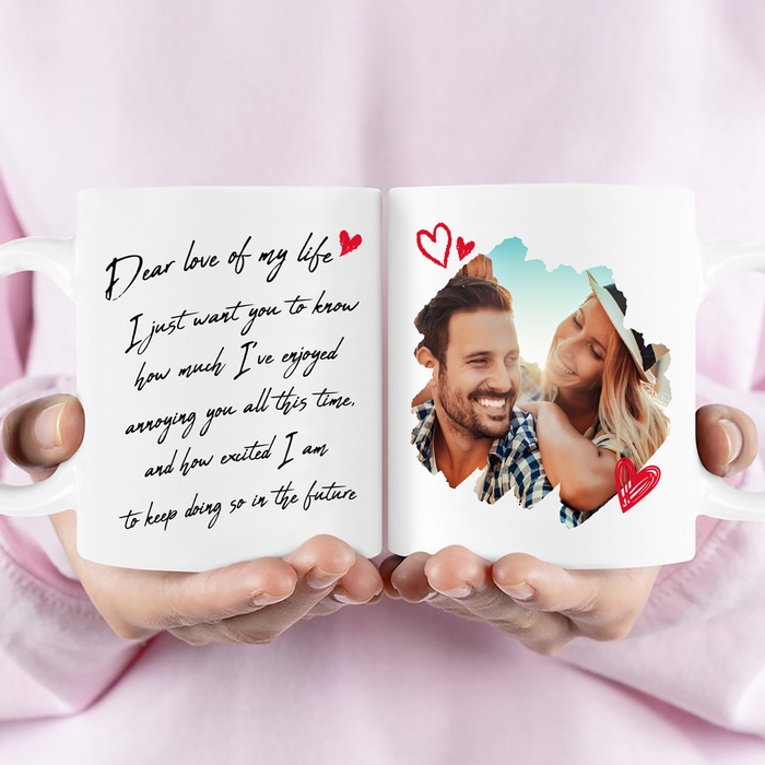 Personalized Coffee Mug Gifts For Couples How Much I Enjoy Annoying You All Times Custom Photo White Cup For Anniversary