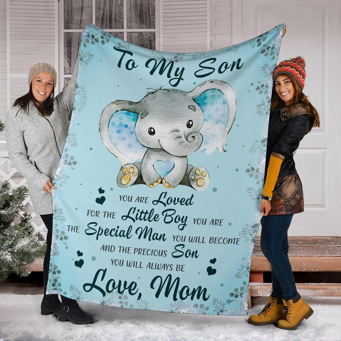 Personalized To My Son Blanket From Dad Mom Custom Name You Are The Special Man You Will Become Gifts For Christmas