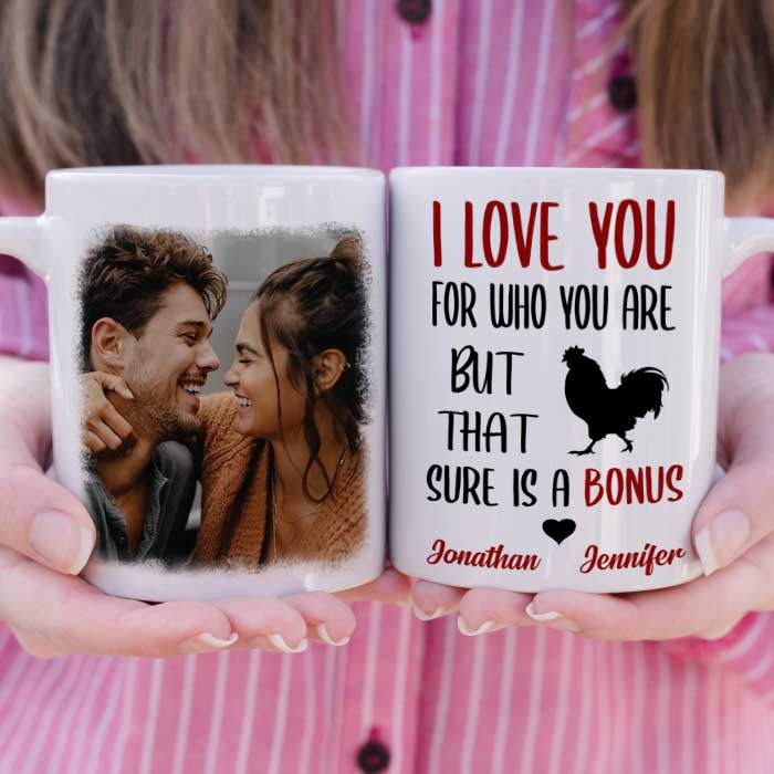 Personalized Coffee Mug Gifts For Couple I Love You For Who You Are Custom Name White Cup For Anniversary Valentines