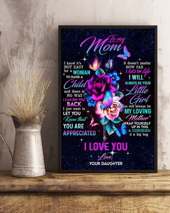 Personalized Canvas Wall Art For Mom From Kids No Way I Can Pay You Back Flowers Custom Name Poster Prints Home Decor