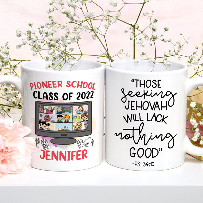 Personalized Back To School Mug Pioneer School 2022 School Supplies Print Custom Name 11 15oz Ceramic Coffee Cup