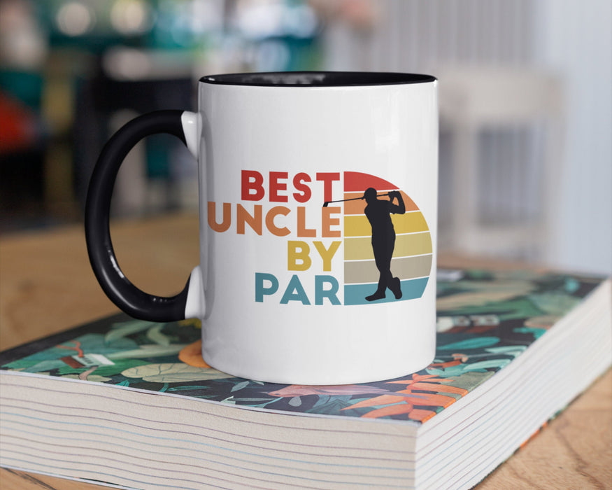 Novelty Coffee Mug For Uncle From Niece Nephew Vintage Best Uncle By Par Golf Lovers Tea Cup Uncle Gifts For Christmas